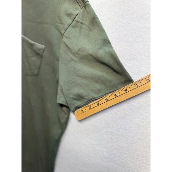 Tahari Men's Classic Polo Olive Green Short Sleeve Collar One Pocket Size XXL - Picture 8 of 9